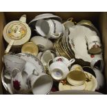 A quantity of 19th and 20th century part tea services.