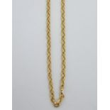 A 9ct yellow gold necklace, approx 14.5g.