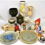 A collectors' lot of decorative 20th century ceramics.