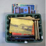 A quantity of vintage linen road maps to include Exmoor, a motoring map of Great Britain,