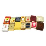 A small collection of vintage playing cards to include a set of Tarot cards.