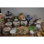 A large quantity of decorative Oriental ceramics to include vases, teaware etc.