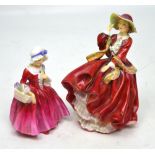 Two Royal Doulton figures 'Lavinia' and 'Top O' the Hill' (2).