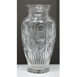 A large Waterford Crystal baluster vase, height 40cm.