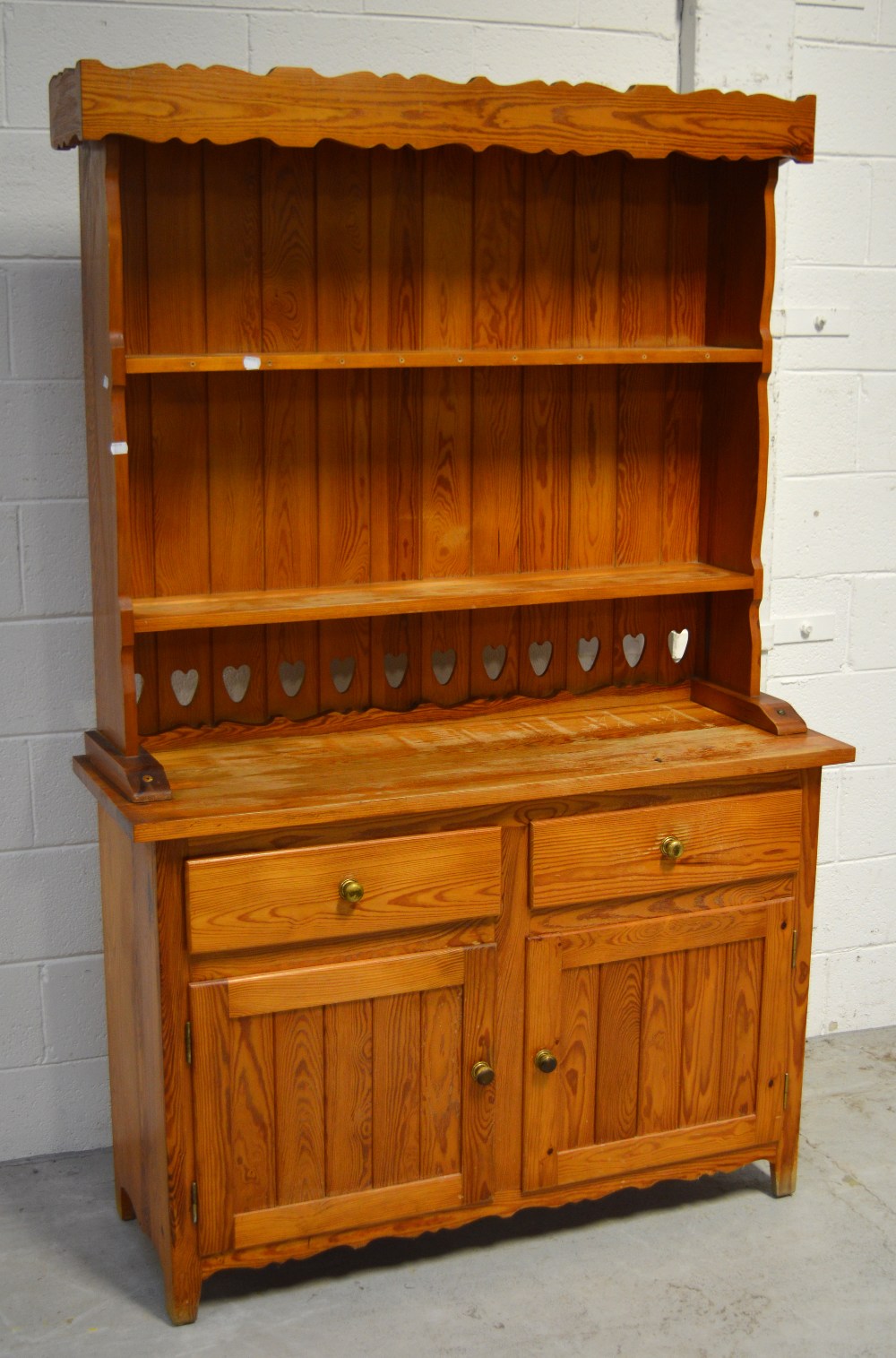 A contemporary pine kitchen dresser,