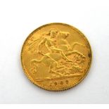 An Edward VII half sovereign, 1907.