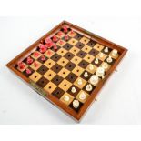 A late 19th century Jaques In statu Quo chess set, marked "J.