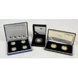 A cased 2004 Silver Pattern Collection proof four coin set,