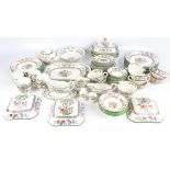 A large quantity of Copeland Spode and Spode "Chinese Rose" pattern tea and dinner ware comprising