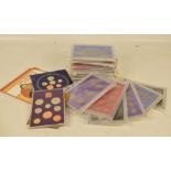 A collection of seventeen cased "The Coinage of Great Britain Series" coin sets including shillings,