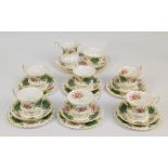 A Royal Albert "Berkeley" tea set, comprising six cups, six saucers, six side plates, jug,