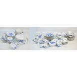 A Royal Worcester "Rhapsody" service including vegetable tureens, a large casserole dish,