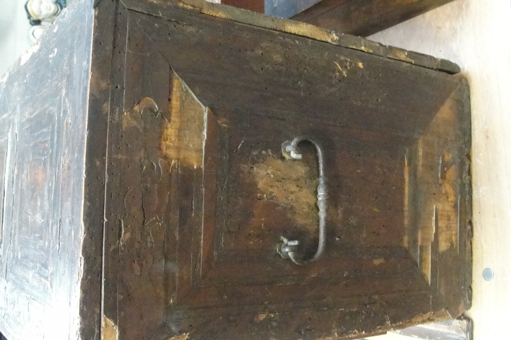 An 18th century Continental pine and inlaid travelling cabinet, - Image 3 of 6