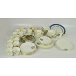 A quantity of Bullock Smithy porcelain tea ware comprising cups, saucers, small plates,