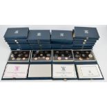 Twenty-six United Kingdom proof coin collection sets from 1983-1995, (26).