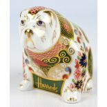 A Royal Crown Derby limited edition "Harrod's Bulldog" paperweight, no.