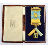 A 1930s 18ct Masonic jewel, Holte Lodge No.