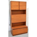 A retro teak unit, width 101cm.