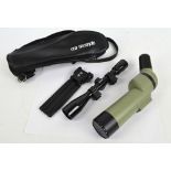 An Opticron Classic IF MK II spotting scope with 15- 47x variable zoom in carry case,