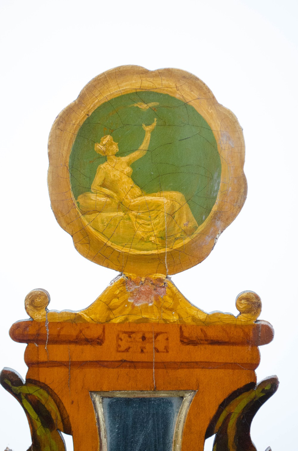 An exhibition quality 19th century satinwood and painted dressing table, - Image 6 of 8