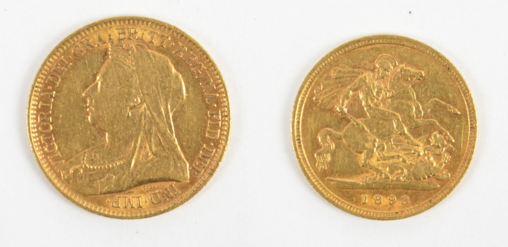 A Victoria half sovereign, 1883.