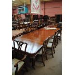 A good early Victorian mahogany extending dining table,