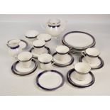 A quantity of Royal Grafton 'Ambassador' pattern tea and dinner ware comprising a teapot, cream jug,