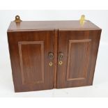 An early 20th century mahogany hanging cabinet,