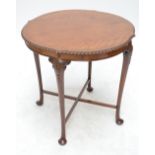 An early 20th century mahogany occasional table.