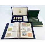 A cased set of twelve Queen Elizabeth the Queen Mother Centenary Collection silver proof coins with