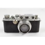 LEICA; a IIIB camera, serial no.288134, 1938/1939, with a Summar f=5cm 1:2, no.484347 lens.