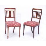 Three various Victorian upholstered nursing chairs, one with carved back and on cabriole legs (3).