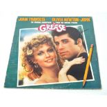 A signed record; the 'Grease' soundtrack,