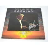 A signed record; 'The Essential Karajan',