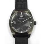 Emporio Armani; a gentlemen's wristwatch, AR-0368,