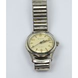 Bulova; a 1960s gentlemen's automatic wristwatch, stainless steel case,