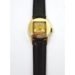 LeCoultre; a c1940s ladies' cocktail watch, 10ct gold filled case,