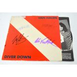 A signed record; 'Diver Down' by Van Halen,