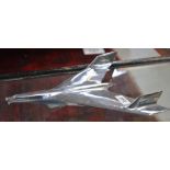 A 1956 American Chevrolet hood ornament.