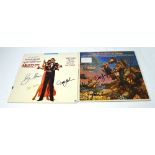 Two signed records; 'Octopussy' soundtrack, signed in pen to the sleeve by Roger Moore,