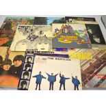 A collection of Beatles albums to include 'Sergeant Pepper's Lonely Hearts Club Band' with original