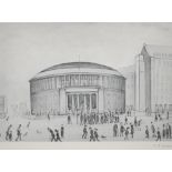 LAURENCE STEPHEN LOWRY RBA RA (1887-1976); a signed limited edition black and white print,