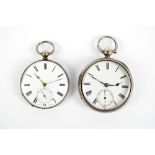 JOHN McKILLOP OF OBAN; a late 19th century hallmarked silver open face key wind pocket watch,
