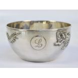 TUCK CHANG & CO; a late 19th/early 20th century Chinese Export silver circular bowl,