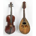 A full size 'Maidstone' violin by John G Murdoch & Co, with two-piece back, length 35.