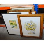 Prints including a limited edition lithograph by Ander Kase with certificate of authenticity,