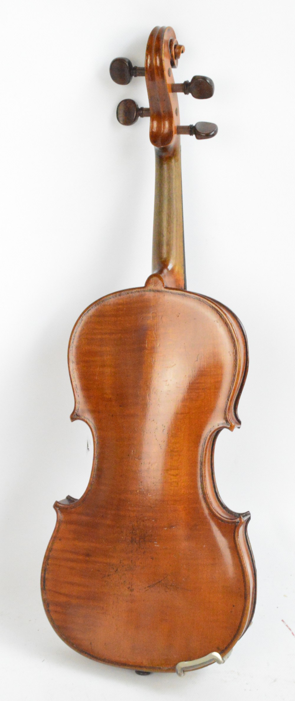 A German three quarter size violin, unlabelled, the one-piece back 32.5cm. - Image 2 of 2