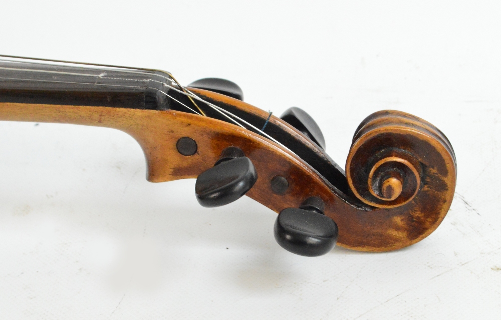 A full size violin, copy of a Richard Duke, with label 'Richard Duke, - Image 3 of 5