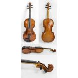 A good full size English violin by Richard Duke, London circa 1750-1780,