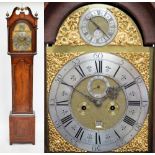 A 19th century mahogany and inlaid eight day longcase clock,